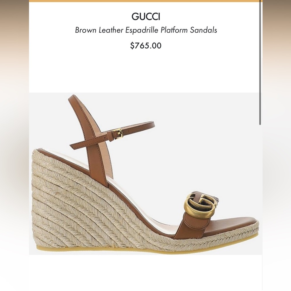 GUCCI WEDGES size 9-
